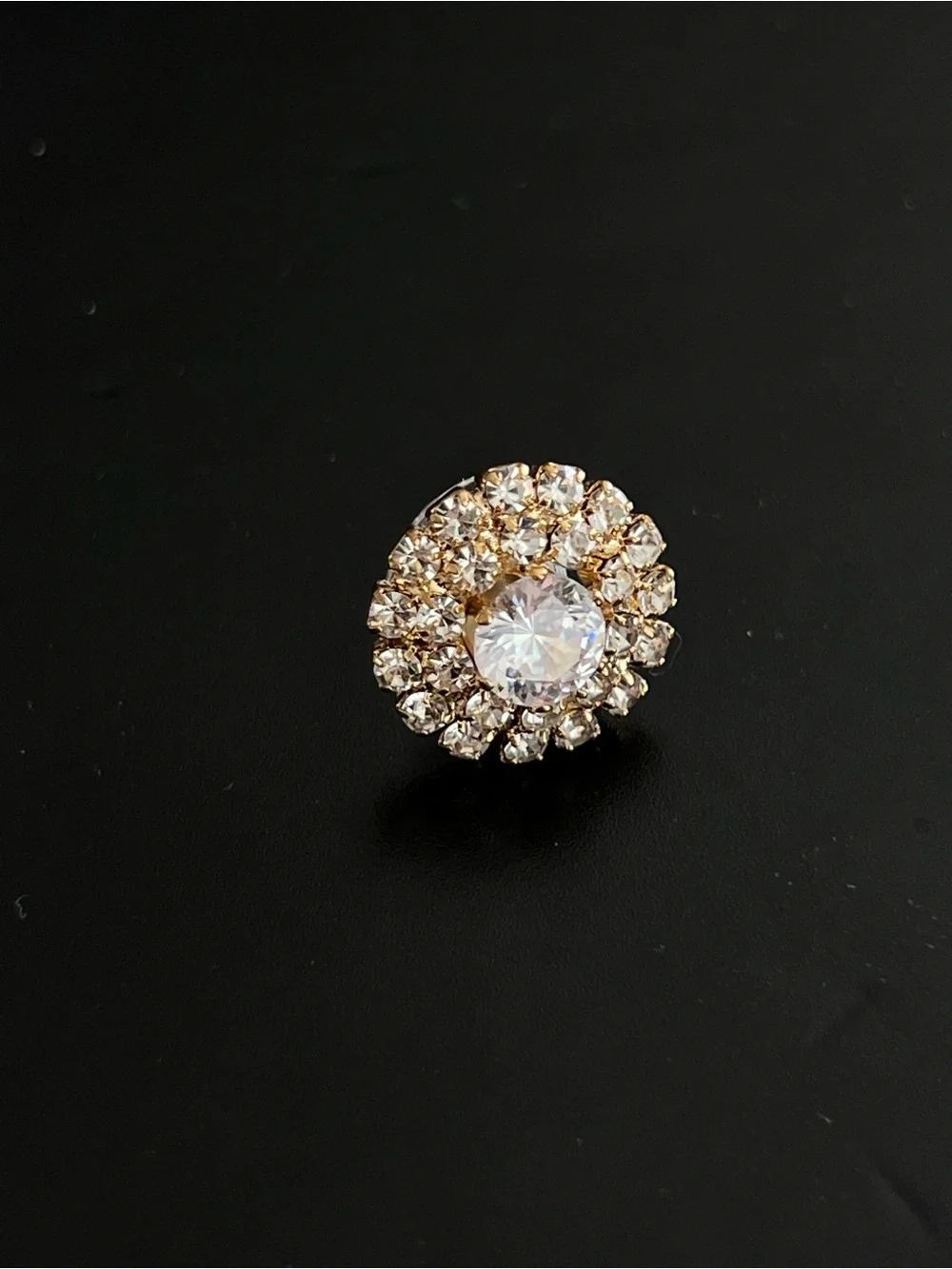 Single earring-Kate Spade New York pavé halo stud earring